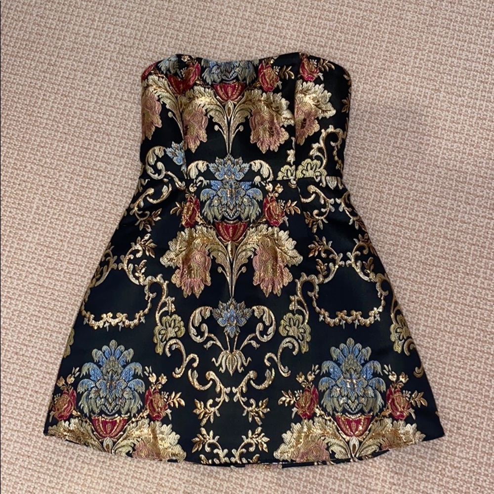 Black patterned LPA dress